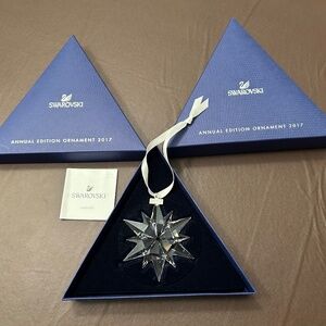 2017 swavorski annual edition Christmas snowflake. Crystal. New original box